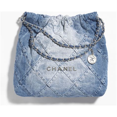 chanel 22 tote|Chanel denim bag 2022.